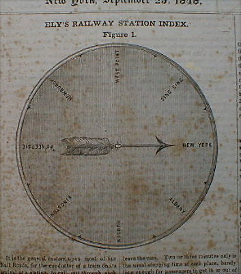 Railroad Station Index NY Railway 1848 California Gold Discover Bee Hive Beehive - Picture 1 of 1