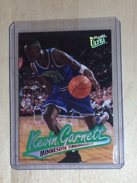 RARE 1996 97 Minnesota Timberwolves ROOKIE Kevin Garnett Fleer Ultra 