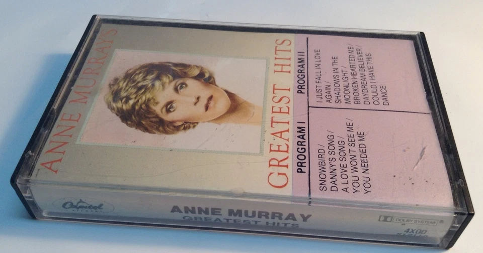 ANNE MURRAY Tape Cassette GREATEST HITS ALBUM 1980 capitol records 4X00-512110 - Image 2 of 4