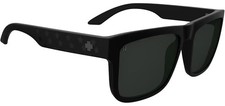 Spy Discord Sunglasses - Matte Black Gloss Flag / Happy Grey Green - New