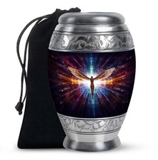 Angel Funeral Large Urn for Ashes for Women  Men 10 Inch 