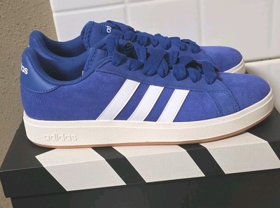 Adidas Grand Court Base 00s Blue White Mens 10.5 Womens 11.5 Skate Shoes New