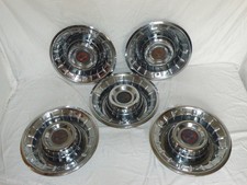 1957 Cadillac 15 Wheel Covers Original Hub Caps Set Of 5 1957 Cadillac 15 Wheel Covers Original Hub Caps Set Of 5