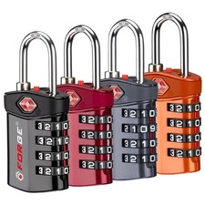 4-Digit TSA Approved Combination Lock for Luggage, Travel, Gym, Suitcase, Backpa
