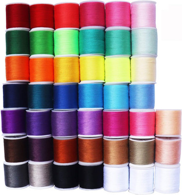 45 Spools Sewing Thread Kits Polyester for Hand & Machine Sewing,100Yards
