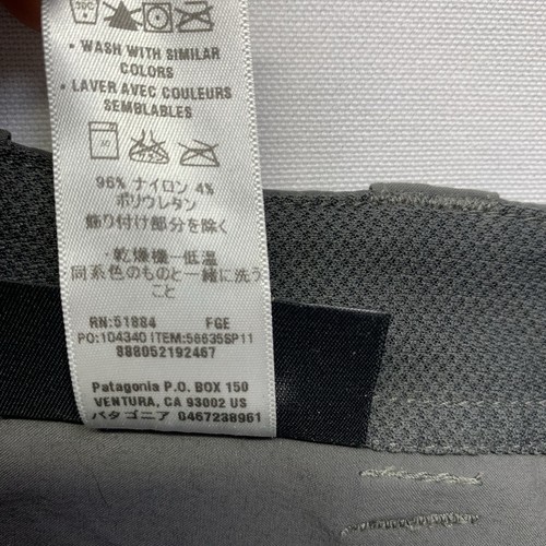 Patagonia Rock Guide Pants Mens Sz 36x33 Gray Cargo Hiking Outdoor Utility Nylon - Picture 13 of 18