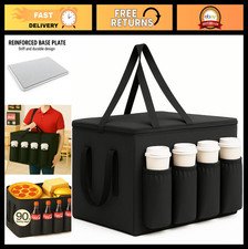 Insulated Food Delivery Bag 22x14x13 - Catering Bag for Uber Eats, DoorDash, Piz