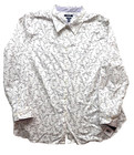 CHAPS Blouse Women's 2X Cream Lavender Floral Button Up Classic Top NWT