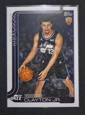 2025 Topps Basketball #218 Walter Clayton Jr. Rookie Utah Jazz FLAGSHIP (RC)