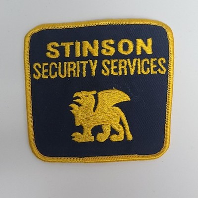 Stinson Security Services Griffon Patch With Yellow Border