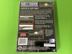 Shellshock (Sega Saturn, 1995) CIB Manual Reg Card (Tested & Works)
