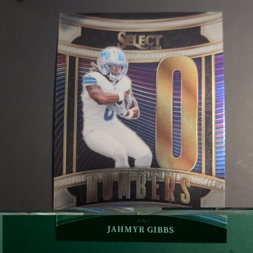Panini 2025 Select Jahmyr Gibbs Lions Numbers Insert Card No. 6
