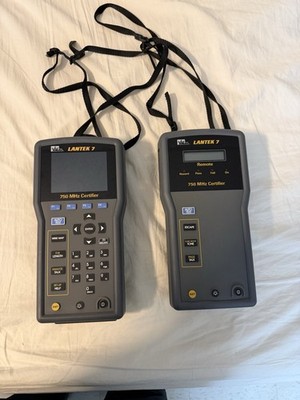 IDEAL Lantek 7 Cable Tester 750 MHz Certifier & Accessories no charger