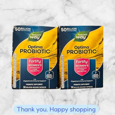 FOR 2 Nature's Way Fortify Optima Women's Probiotics 50 Billion Live Cultures