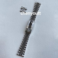 Jubilee 18mm 20mm 21mm 22mm Solid Bracelet Flat Curved End Watch Band Strap New