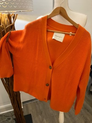 GANT Strickhülle Strickjacke orange  Gr.XXL  Grobstrick (23A)