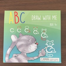 ABC Drawing with Alphabet Letters Age 4-7, 26 Cards  Wipe-Off Marker, 2018