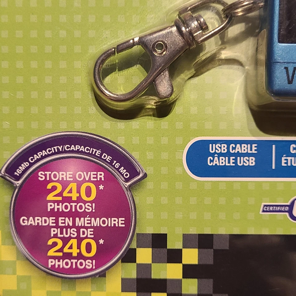 Vivitar 3-in-1 Mini Digital Camera Video 16MB Photos Keyring Hook Accessory Kit - Image 4 of 4