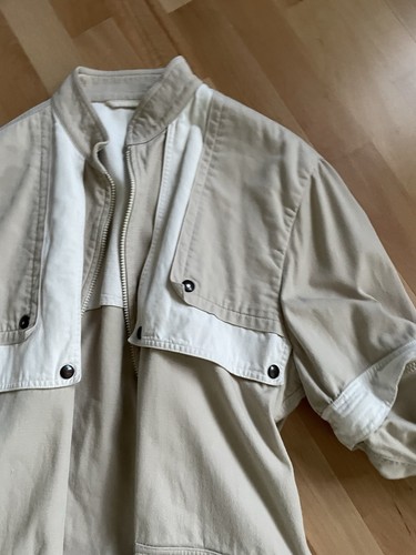 Jaeger Canvas Jacke Parka beige abnehmbare Ärmel Gr. M - Bild 5 von 22