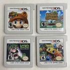 Nintendo 3DS 4 Game Bundle Super Mario Bros 3d Luigi’s Animal Crossing Pac-man
