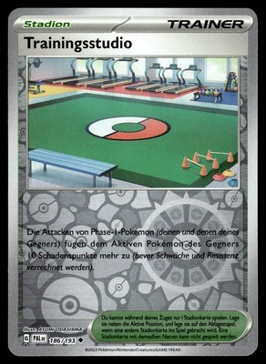 Trainingsstudio 186/193 Paldea Evolved Pokemon Reverse Holo NM Deutsch