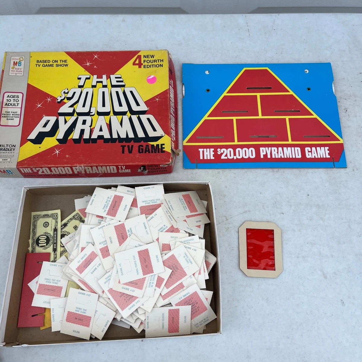 Pyramid Board Game In Vintage Manufacture Board & Traditional