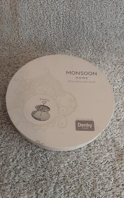 Denby Monsoon Cosmic 2 Ebenen Kuchenständer - Neu im Karton