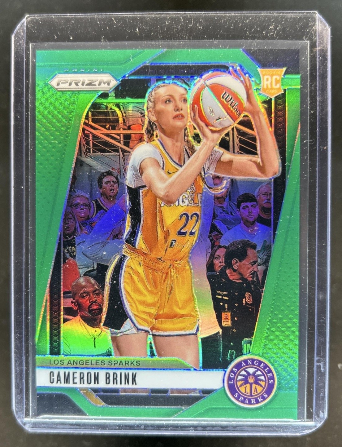 2024 Panini WNBA Prizm Cameron Brink RC Green Rookie #127 Sparks
