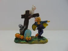 Graveyard Cemetery Halloween Village Accessory Demon Ghost Skeleton Grave