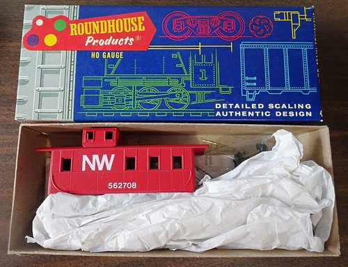 HO ROUNDHOUSE N&W John Henry Lines 4 Ventanas Cúpula Caboose 562708 Kit 146 | Zustand: Used