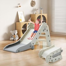 FUKEA Beige Lion King Foldable Toddler Slide - 111 x 38.5 x 56 cm