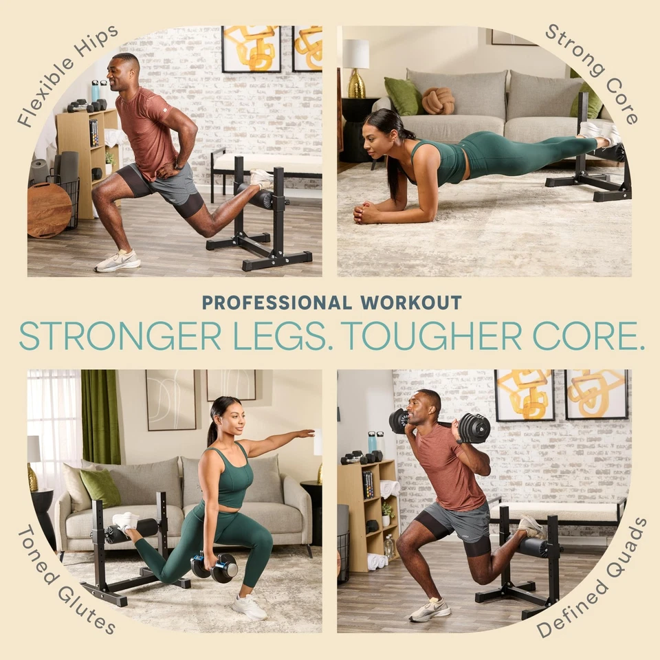 Soporte para sentadillas divididas búlgaro Lifepro Max – rollo ajustable para sentadillas de una sola pierna Foto 3 de 4