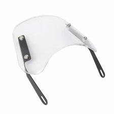 5"-7" Universal Round Headlight Motorcycle Clear Windshield Windscreen For Honda