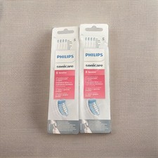 Philips Sonicare Sensitive Soft Bristles Brush Heads X2 HX6054 White/Blue Sealed