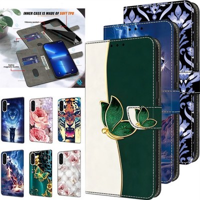 Painting Flip Wallet Case Handyhülle für Huawei Honor 200 Pro 70 50 20 X8 X9 Y5