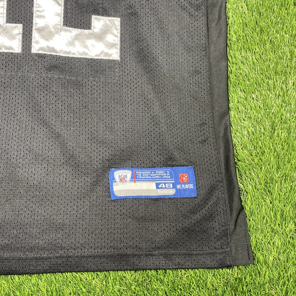 Camiseta deportiva con parche Aaron Rodgers Super Bowl XLV para hombre 48 cosida Reebok negra NFL  Foto 4 de 4