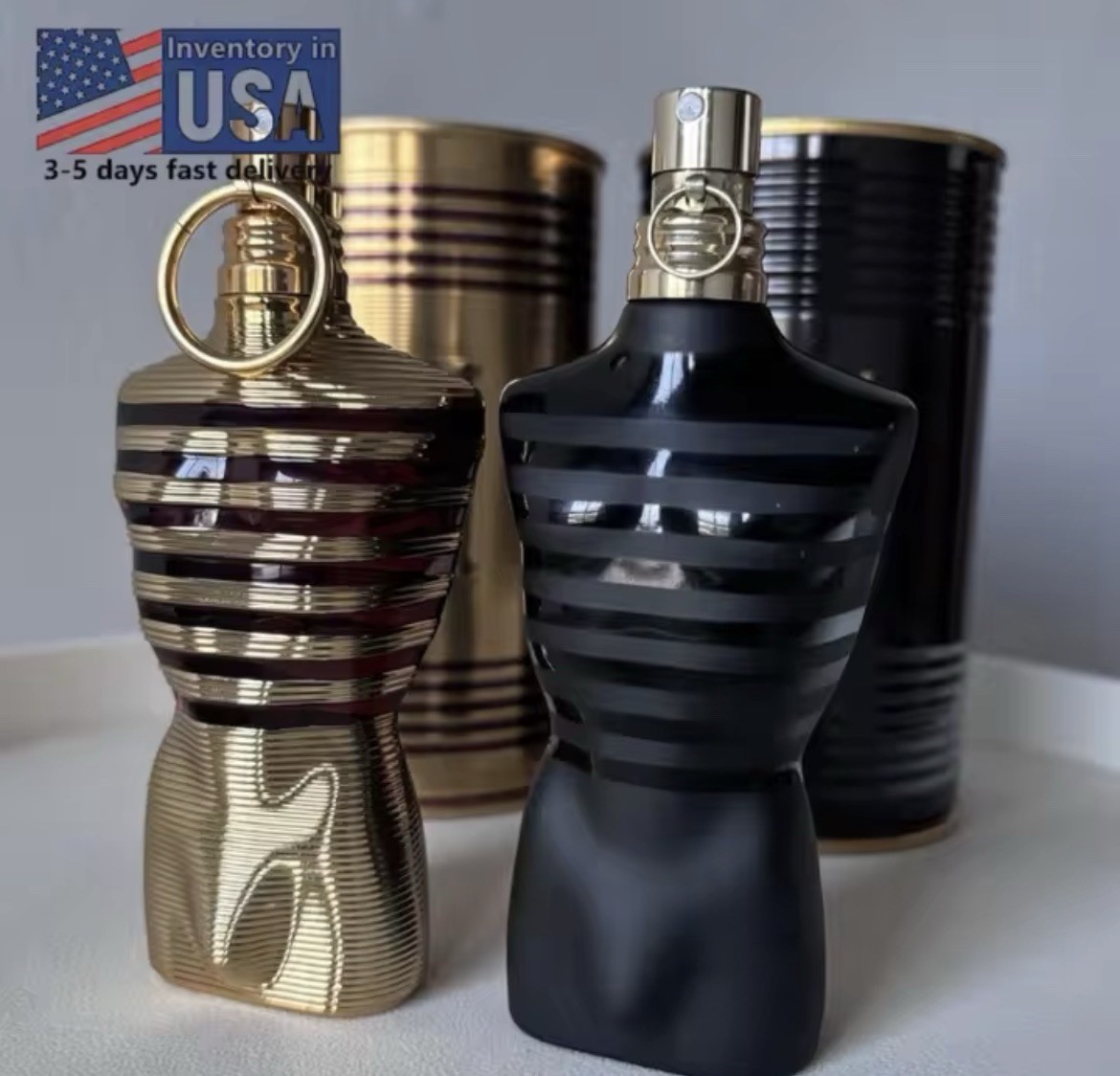 Black Gold Torso Bottle