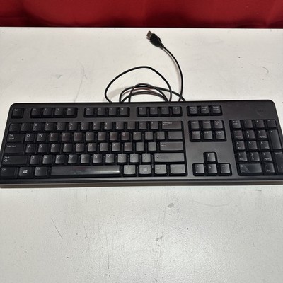Black Dell KB212-B USB Wired 104-Key Desktop Computer Keyboard 1HF2Y DJ454 DJ458