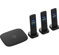 Ooma Telo VoIP w/ 3 HD3 Handsets Complete Home Phone System for Black NEW UNUSED