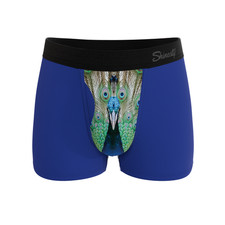 The Fancy Feather  Peacock Ball Hammock  Pouch Trunks Underwear