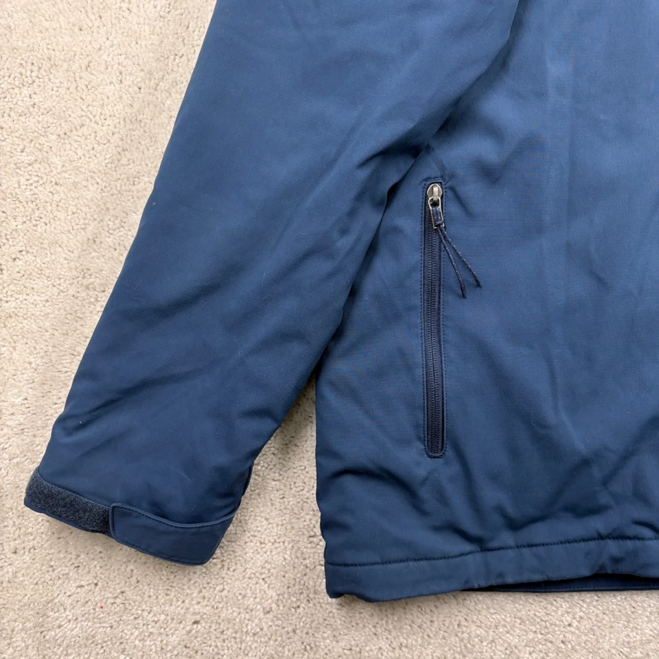 Abrigo Columbia Para Hombre Talla Grande Azul Con Capucha Cremallera Completa Esquí Snowboard Bolsillos Foto 4 de 4