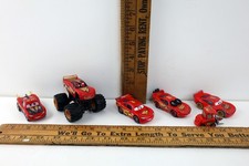 Disney Pixar Cars Lot Lightning McQueen Lot of 5 Diecast/Plastic 1:55  Pit Crew