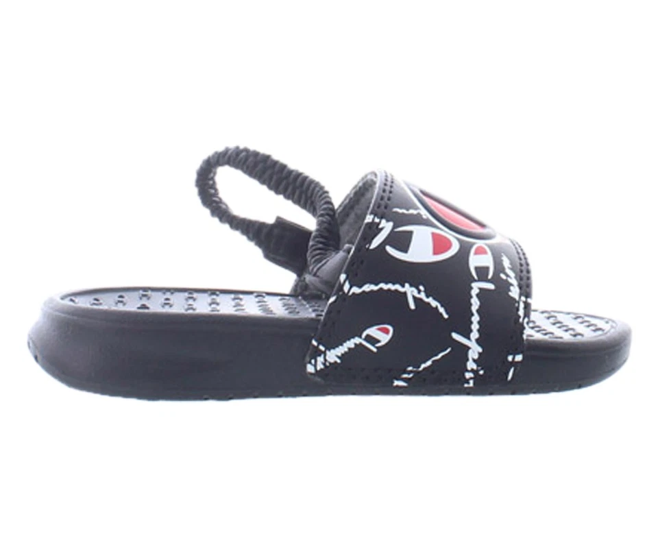 Zapatos Champion Super Slide Warped para bebé niño talla 5, color: negro Foto 3 de 4
