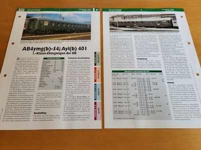 Wagen-Archiv / 4.2 - Eilzugwagen 1. Klasse der DB, Ayl 40 l  / 8 Seiten
