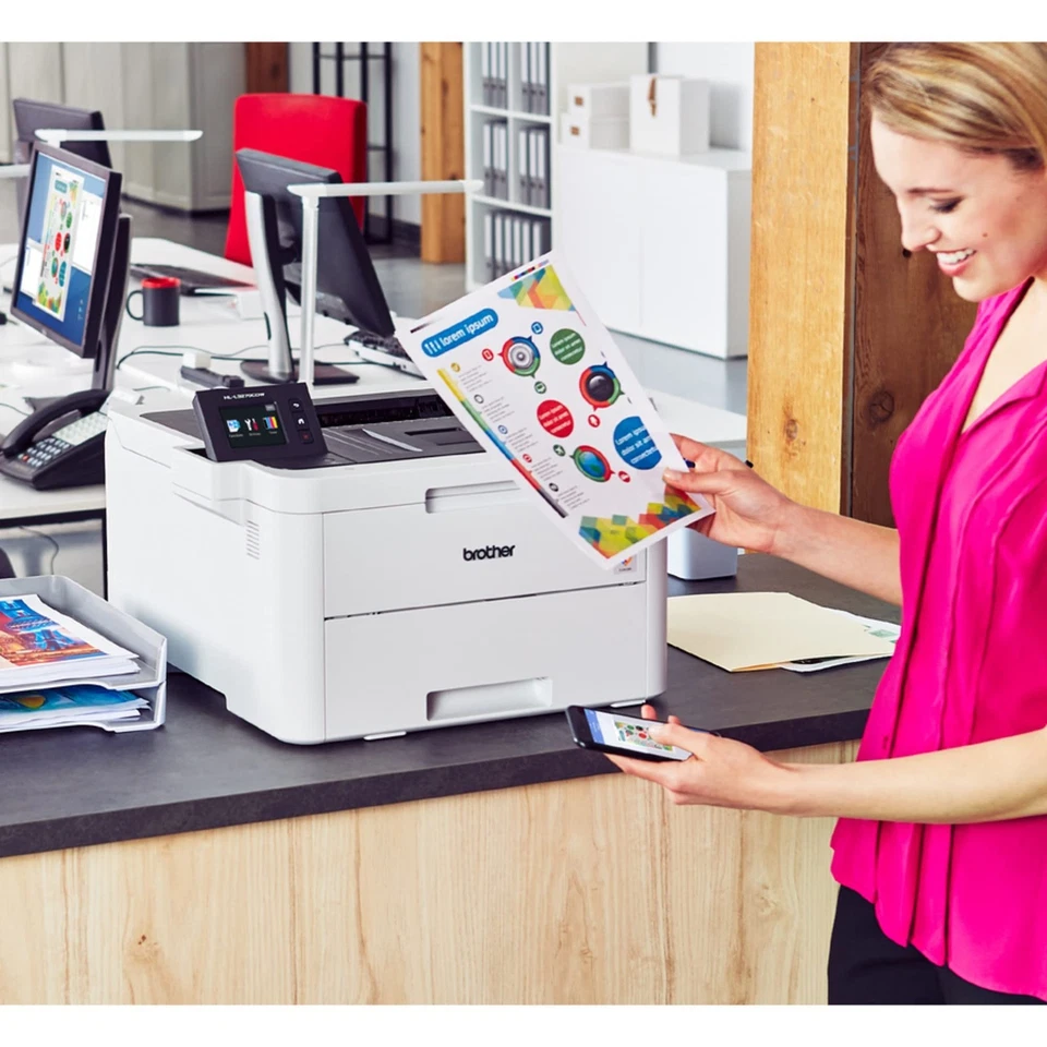 Brother HL-L3270CDW Compact Wireless Digital Color Printer with NFC, Mobile - Image 4 of 4