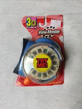2003 Viewmaster 3D Virtual Viewer NOS Fisher Price Y2K Blue Rubber Eye Working