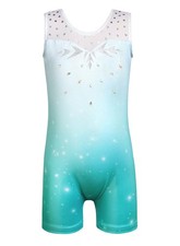 HOZIY Leotards for Girls Gymnastics Kids Children Biketard Snowflake Ribbon B...