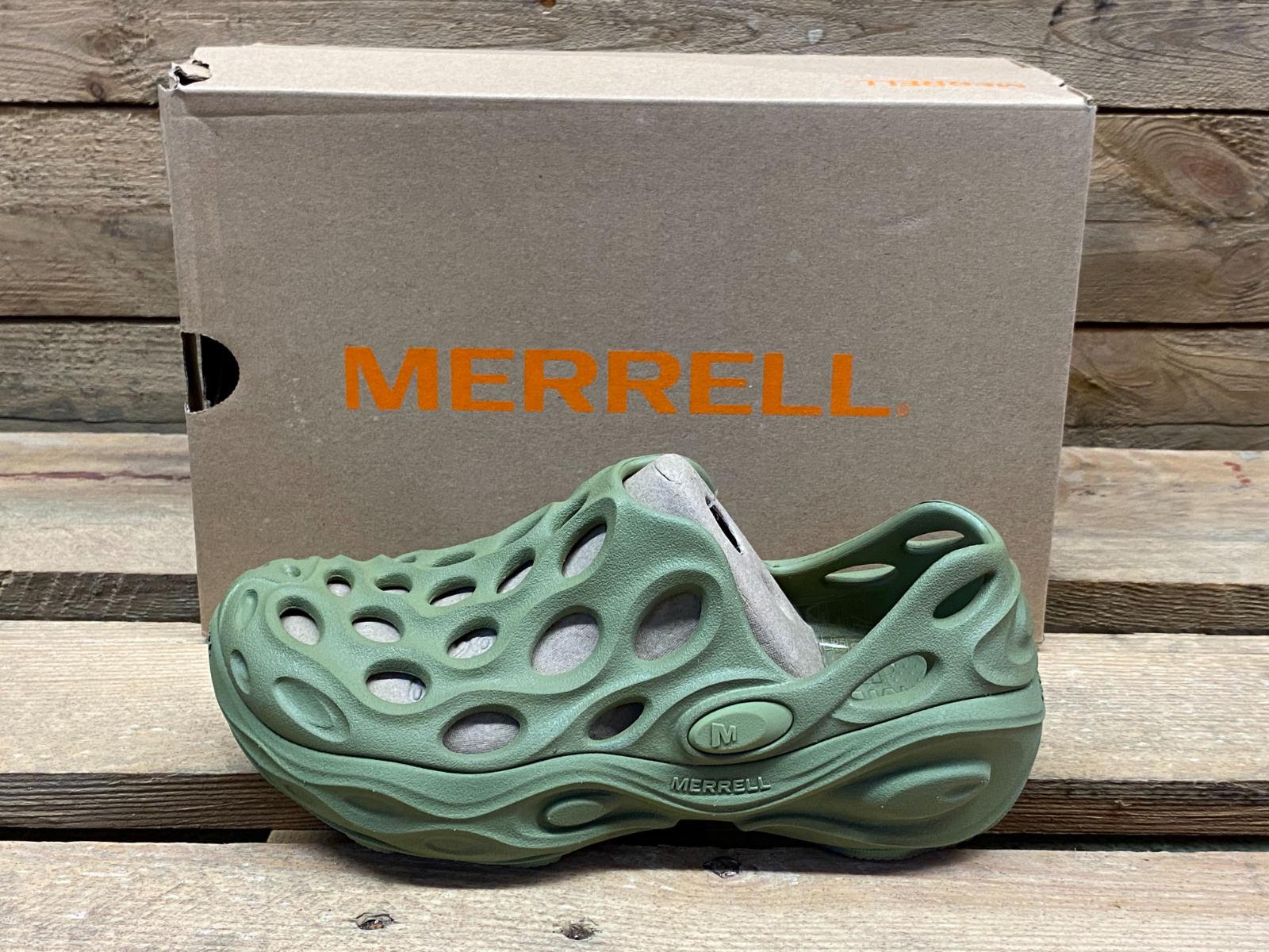 Merrell Hydro Next Gen Moc Triple Mosstone verde donna UK 4 sandalo euro 37