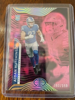 2022 Panini Illusions - Aidan Hutchinson #29 Trophy Collection Pink 393/399 (RC)