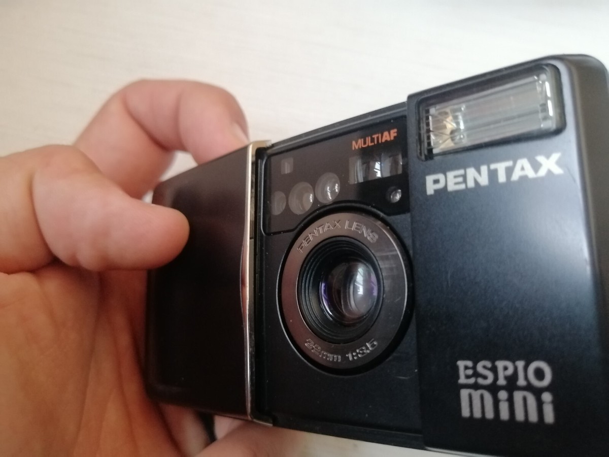 TESTED Pentax Espio Mini f3.5 Black 35mm Film Camera Vintage
